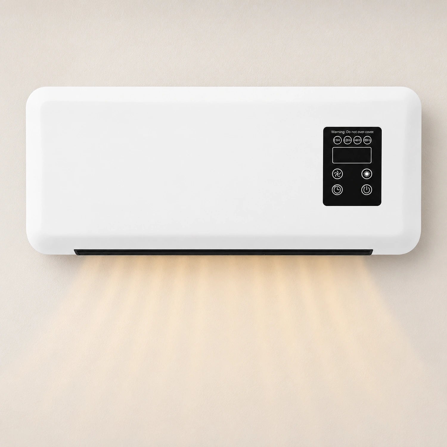 Wall-Mounted Heater and Fan with Remote Control