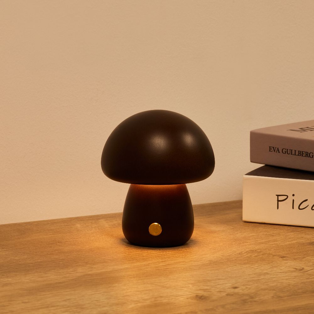 Modern Mushroom Bedside Table Lamp - Dome Shade