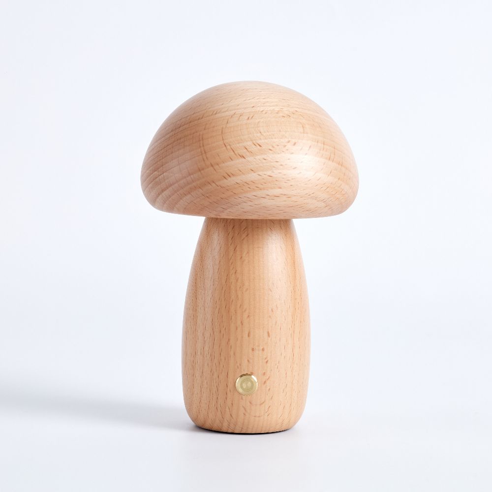 Modern Mushroom Bedside Table Lamp - Dome Shade